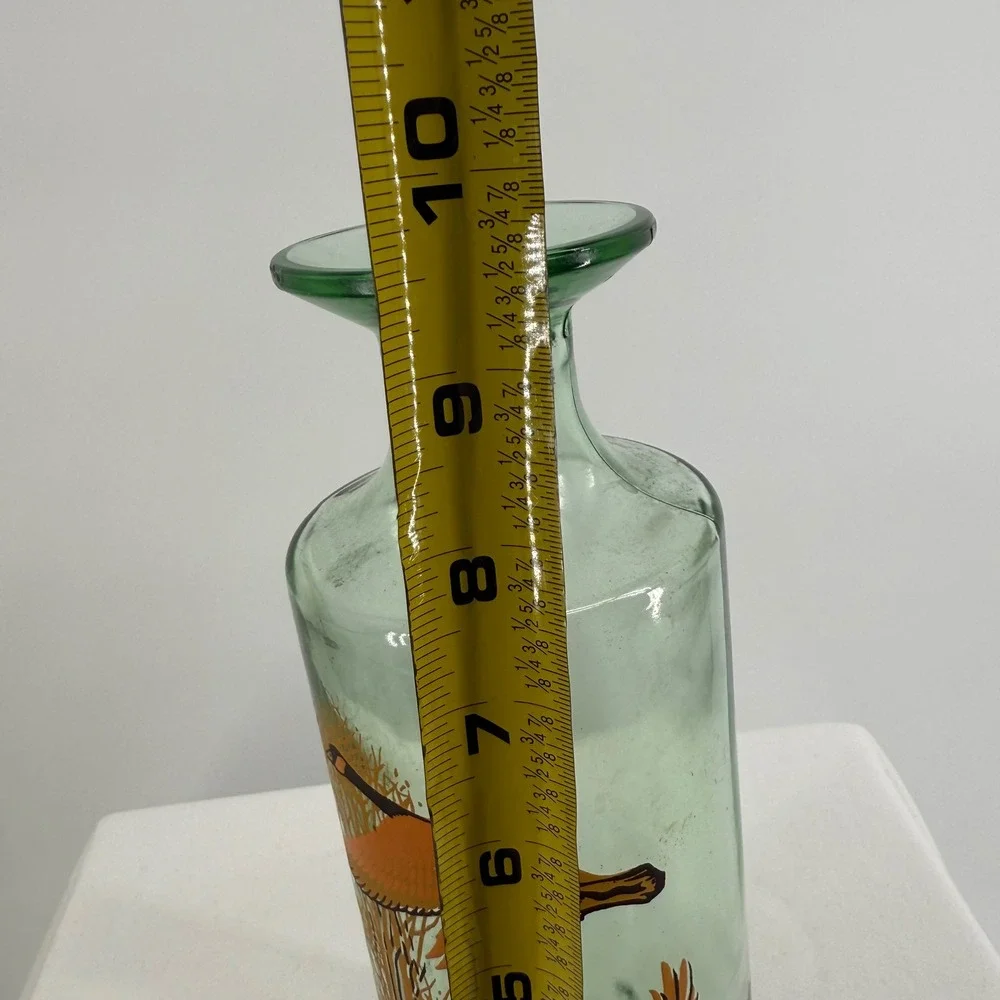 Old Fitzgerald Decanter Kentucky Bourbon Whiskey Wildlife Series Geese No‎ Lid
